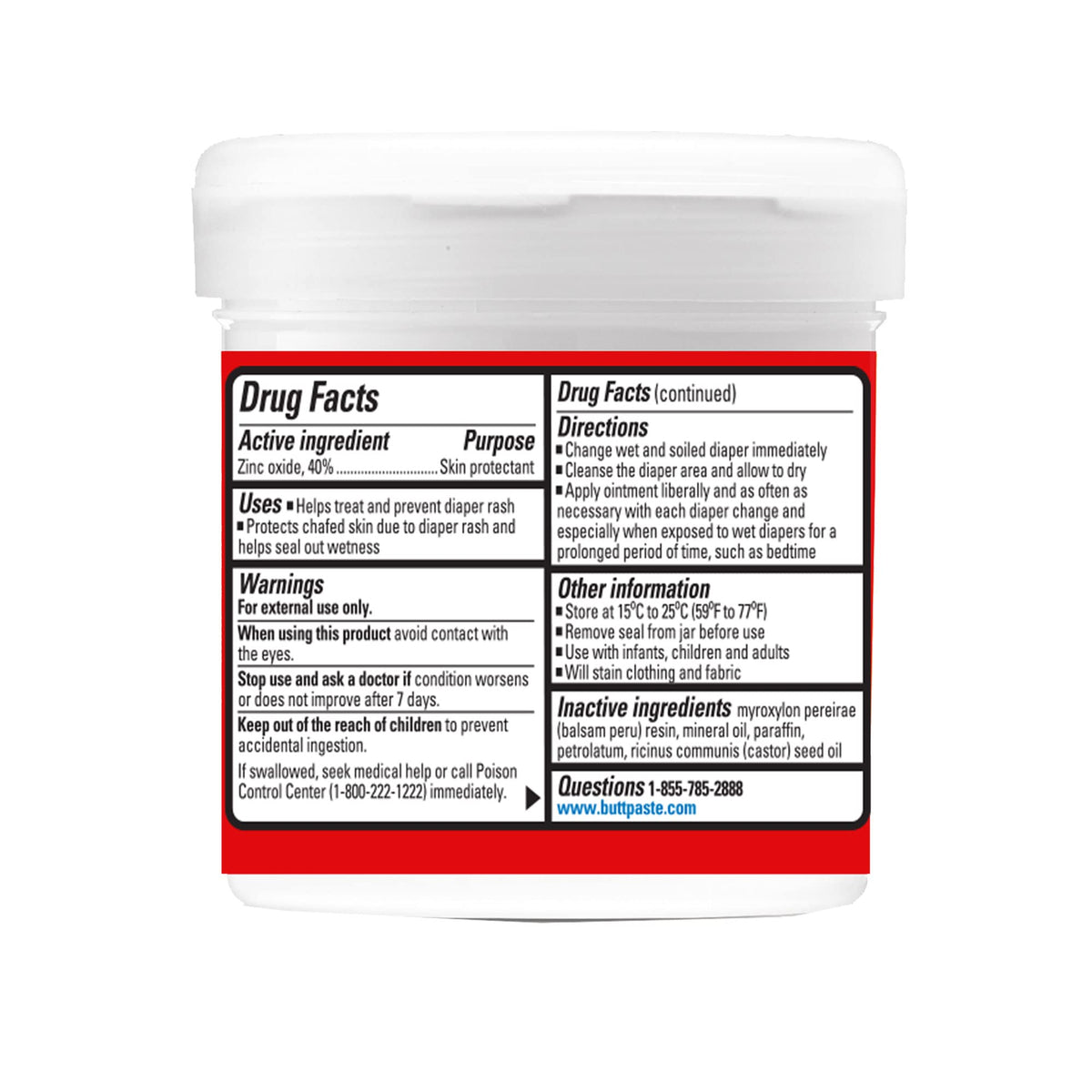 Maximum Strength Diaper Rash Cream With Zinc Oxide
