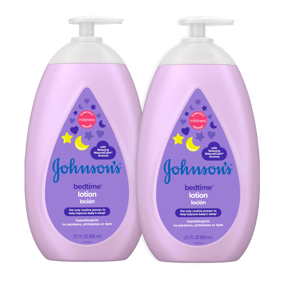 Johnson's Baby Moisturizing Bedtime Baby Body Lotion with Coconut Oil & Relaxing NaturalCalm Aromas