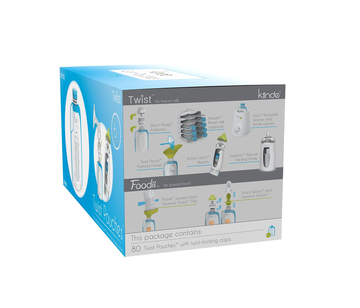 Kiinde Twist Breast Milk Storage Bags 6 oz