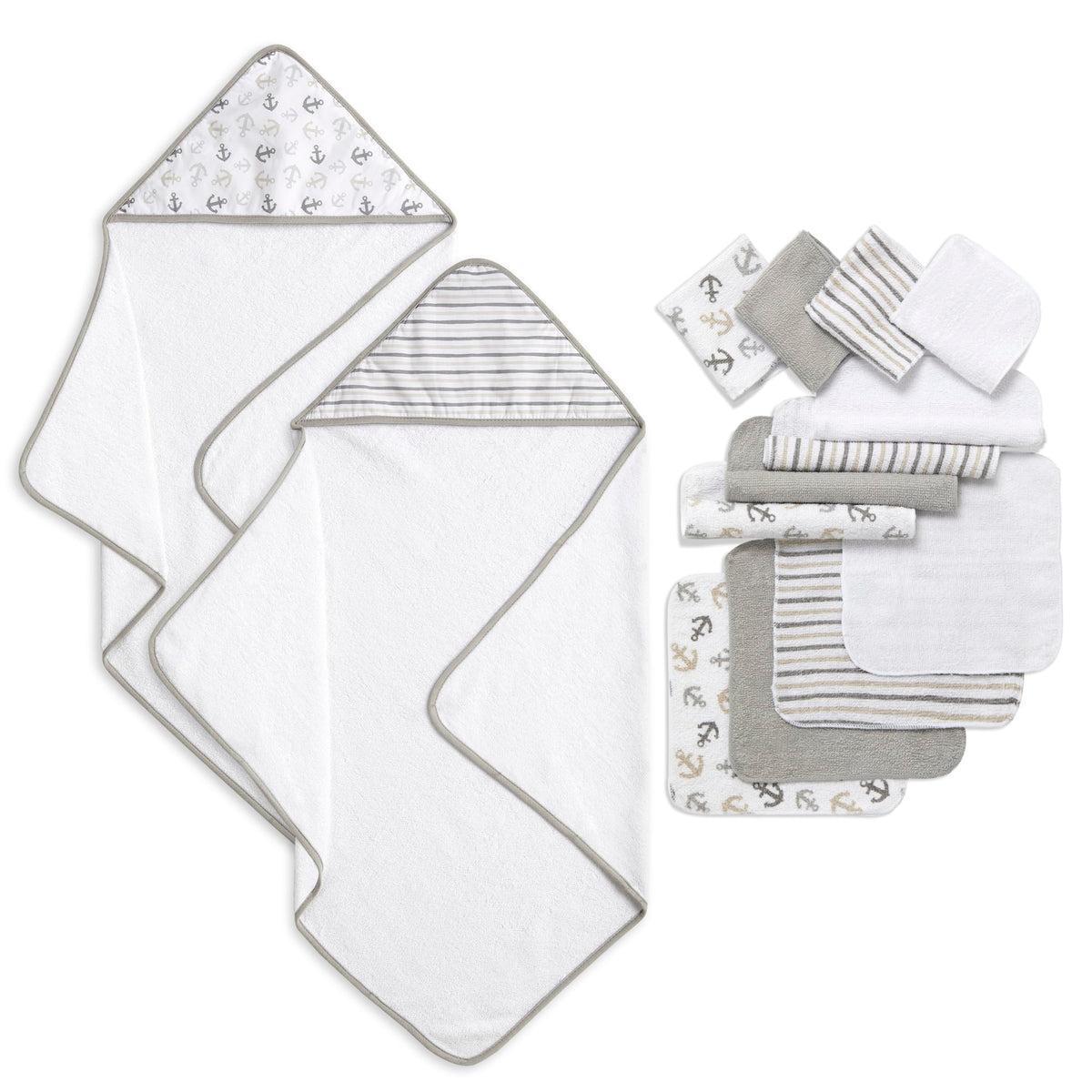 Dream On Me Baby Hooded Towel & Washcloth Set