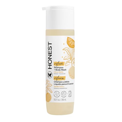 The Honest Company 2-in-1 Cleansing Shampoo + Body Wash | Gentle for Baby | Naturally Derived, Tear-free, Hypoallergenic