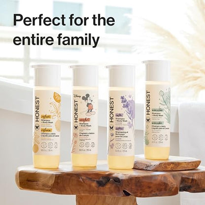 The Honest Company 2-in-1 Cleansing Shampoo + Body Wash | Gentle for Baby | Naturally Derived, Tear-free, Hypoallergenic