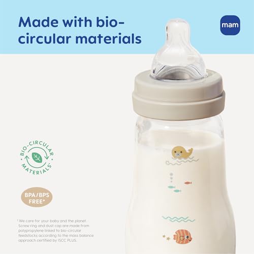 Premium Glass Baby Bottle With Slow Flow Nipple