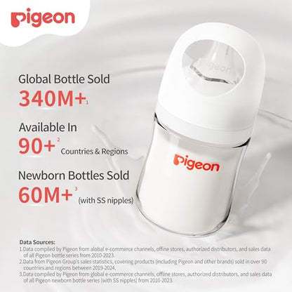 Natural Glass Nursing Bottle for Newborn Baby Feeding