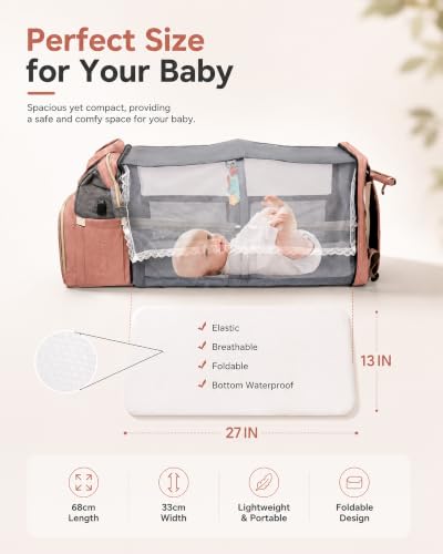 Houscly Diaper Backpack With Changing Station