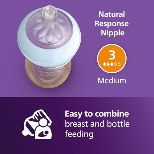 PPSU Natural Baby Bottles With Medium Flow Nipples