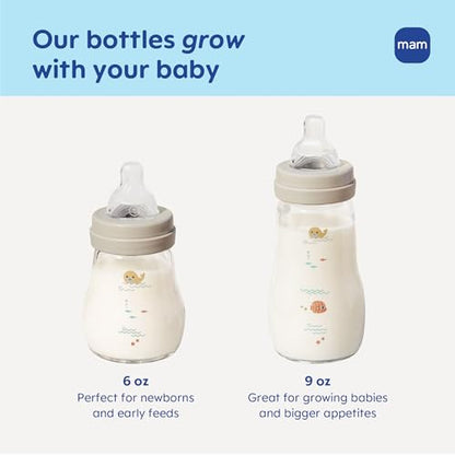 Premium Glass Baby Bottle With Slow Flow Nipple