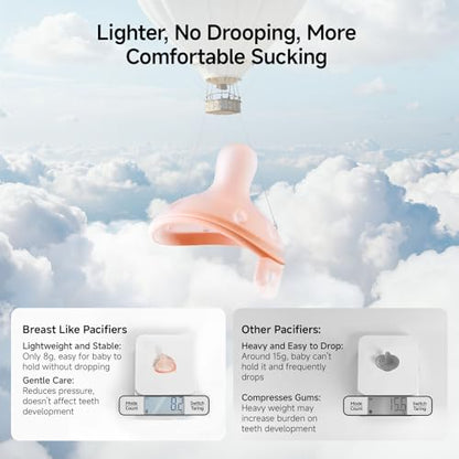 Breast-Like Baby Pacifier for Newborns and Infants