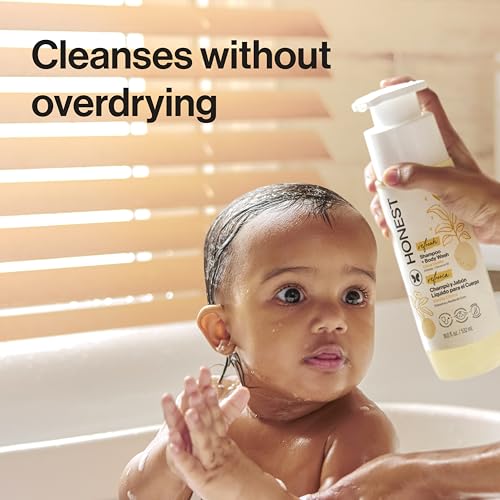 The Honest Company 2-in-1 Cleansing Shampoo + Body Wash | Gentle for Baby | Naturally Derived, Tear-free, Hypoallergenic