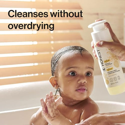 The Honest Company 2-in-1 Cleansing Shampoo + Body Wash | Gentle for Baby | Naturally Derived, Tear-free, Hypoallergenic