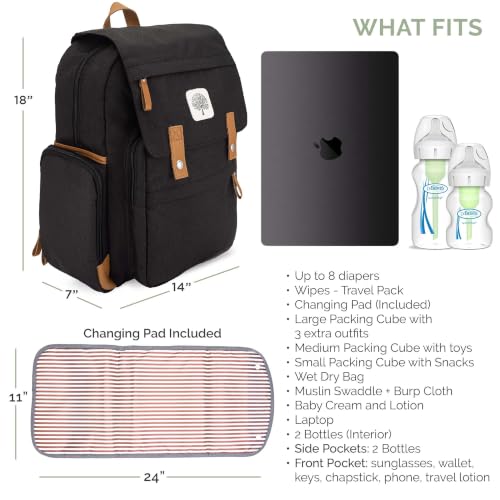 Parker Baby Diaper Backpack With Changing Pad