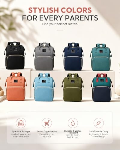 Houscly Diaper Backpack With Changing Station