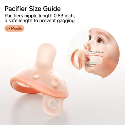 Breast-Like Baby Pacifier for Newborns and Infants