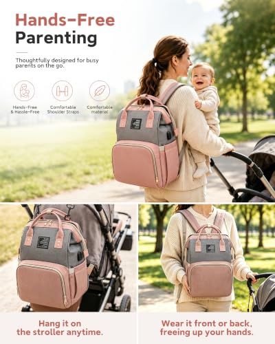 Houscly Diaper Backpack With Changing Station