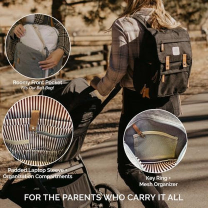 Parker Baby Diaper Backpack With Changing Pad