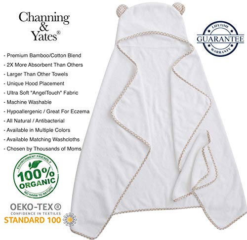Channing & Yates Organic Hooded Baby Towel Set