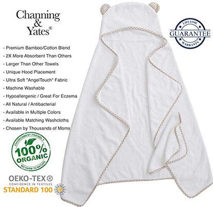Channing & Yates Organic Hooded Baby Towel Set