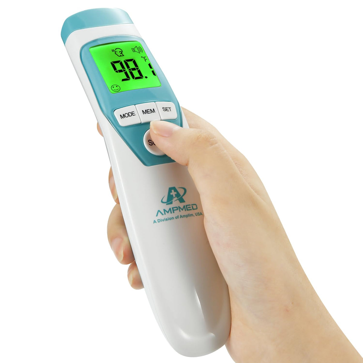 No-Touch Forehead Thermometer With Fever Alert Mode