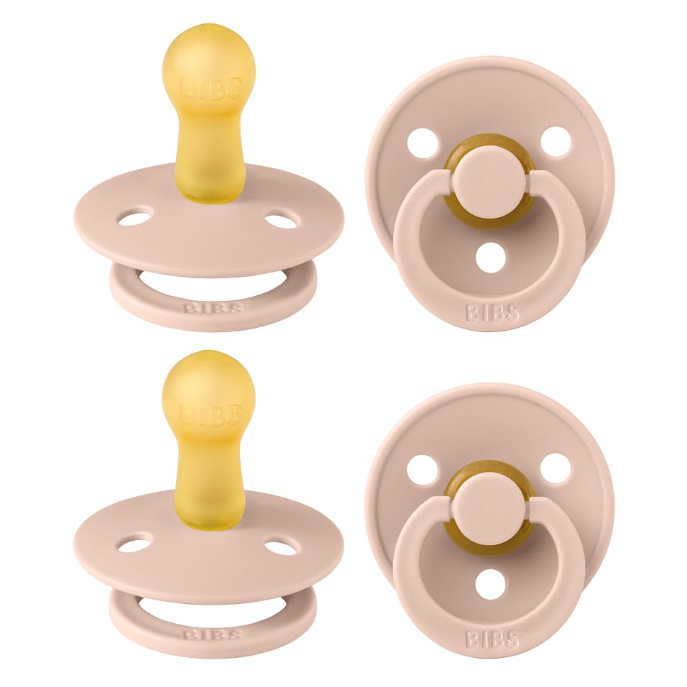 BIBS Colour Natural Rubber Pacifiers 4 Pack