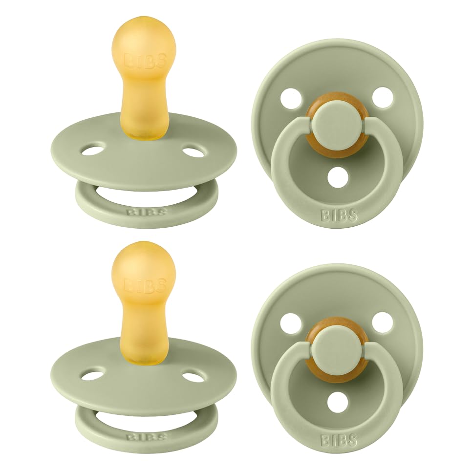 BIBS Colour Natural Rubber Pacifiers 4 Pack
