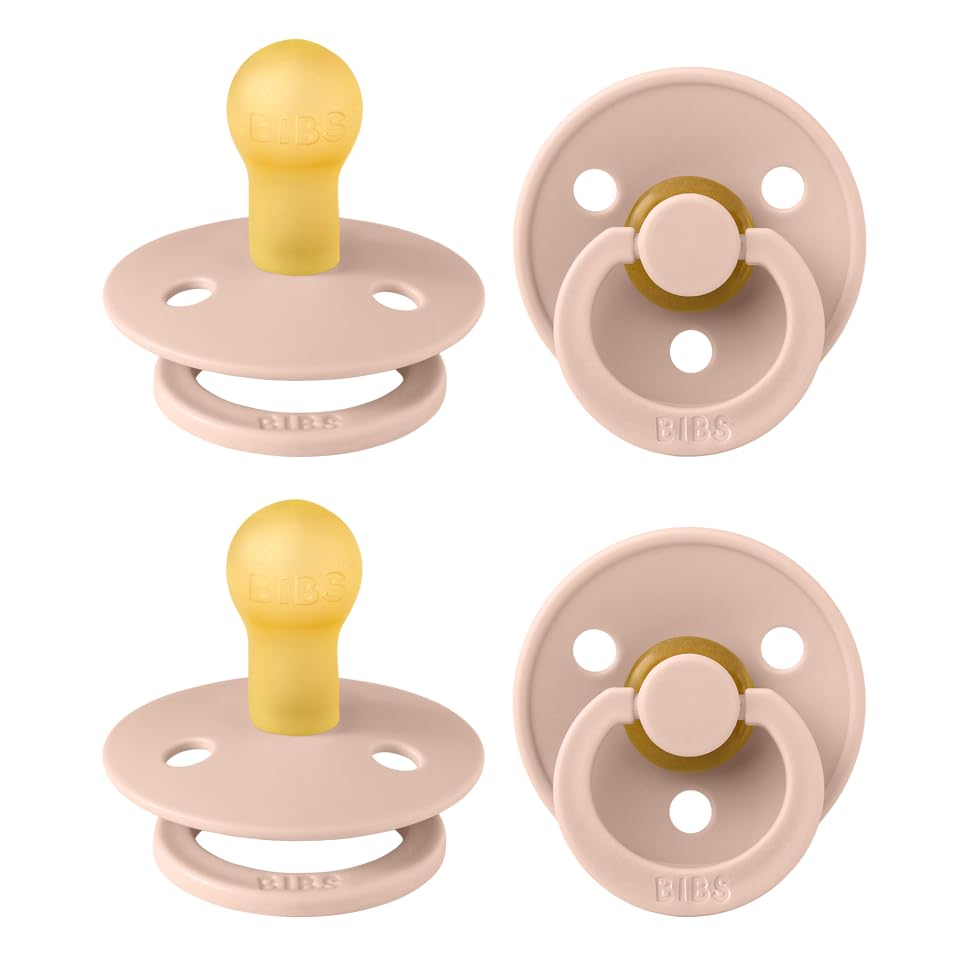 BIBS Colour Natural Rubber Pacifiers 4 Pack