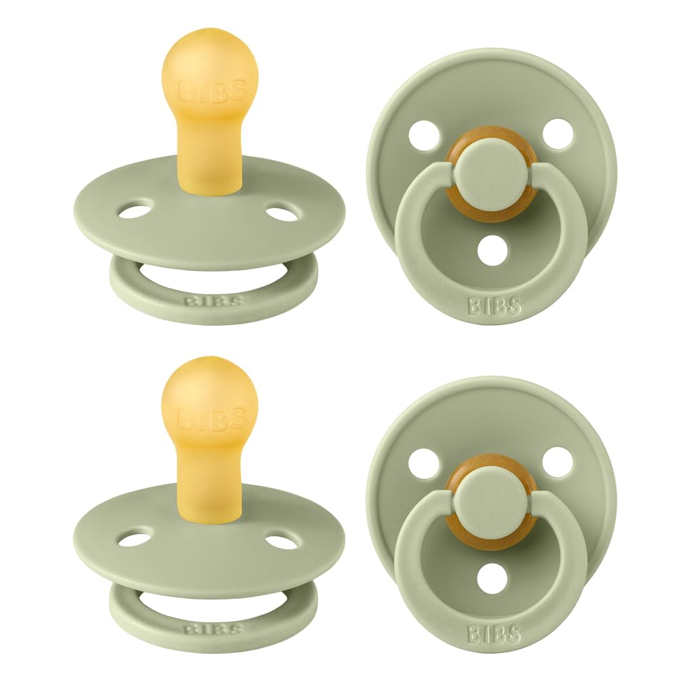 BIBS Colour Natural Rubber Pacifiers 4 Pack