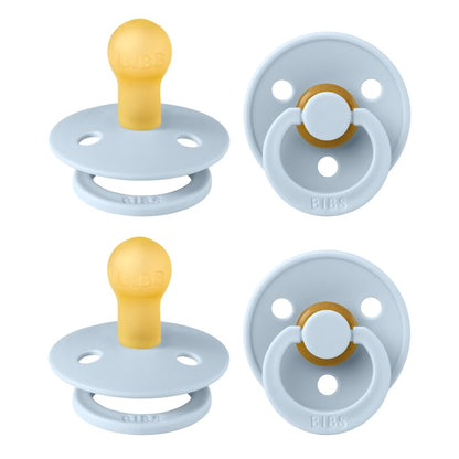 BIBS Colour Natural Rubber Pacifiers 4 Pack
