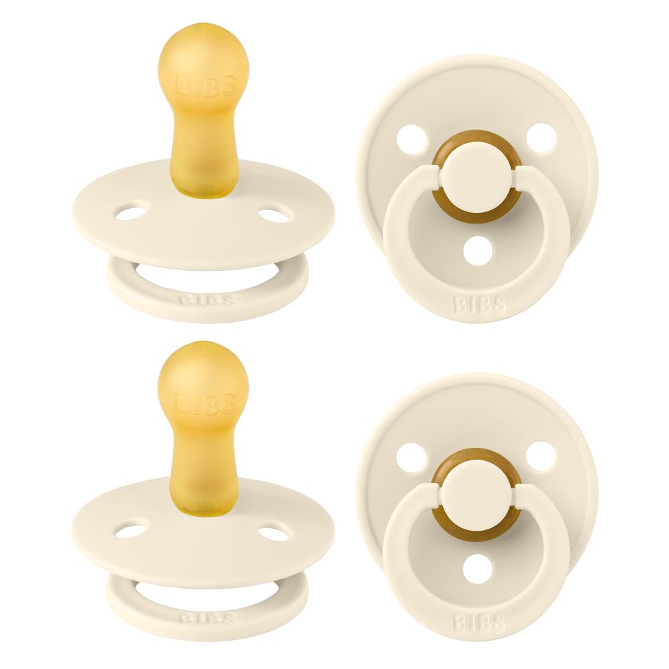BIBS Colour Natural Rubber Pacifiers 4 Pack