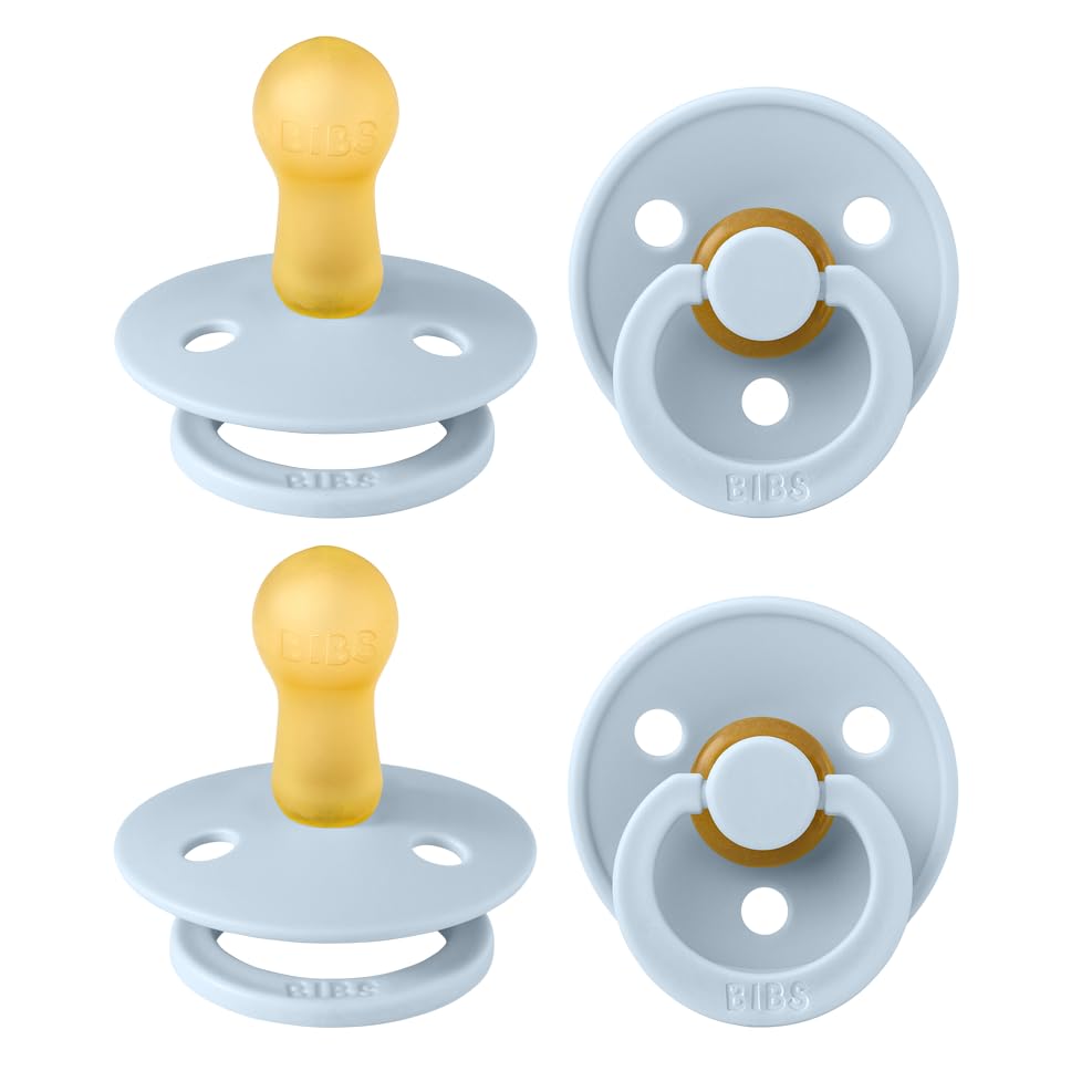 BIBS Colour Natural Rubber Pacifiers 4 Pack