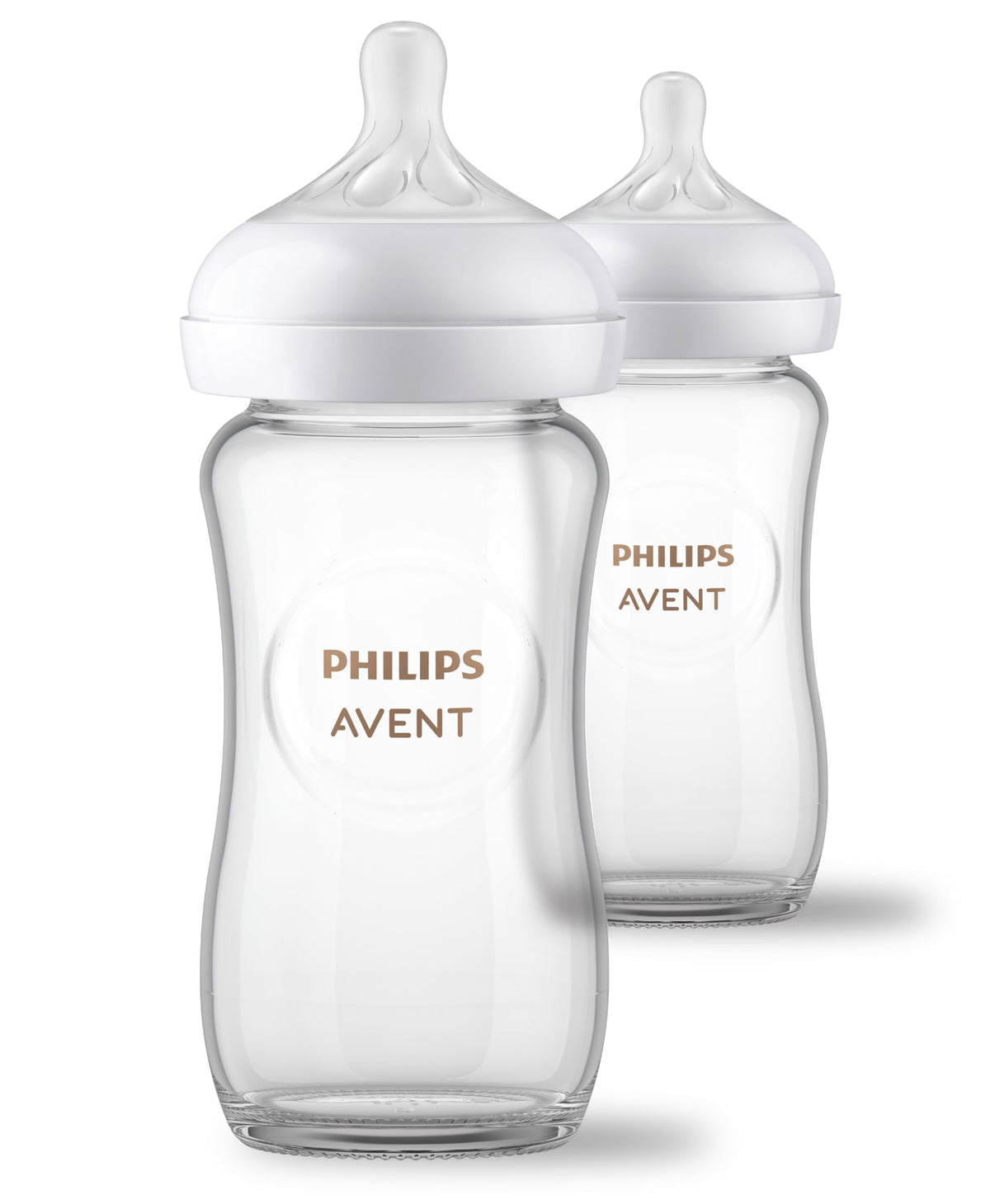 Natural Glass Baby Bottle With Responsive Flow Nipple