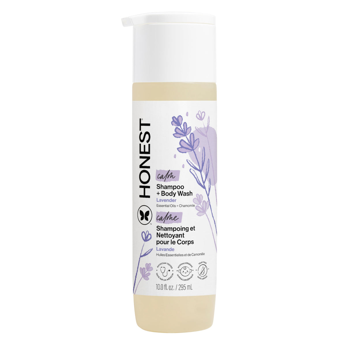 The Honest Company 2-in-1 Cleansing Shampoo + Body Wash | Gentle for Baby | Naturally Derived, Tear-free, Hypoallergenic