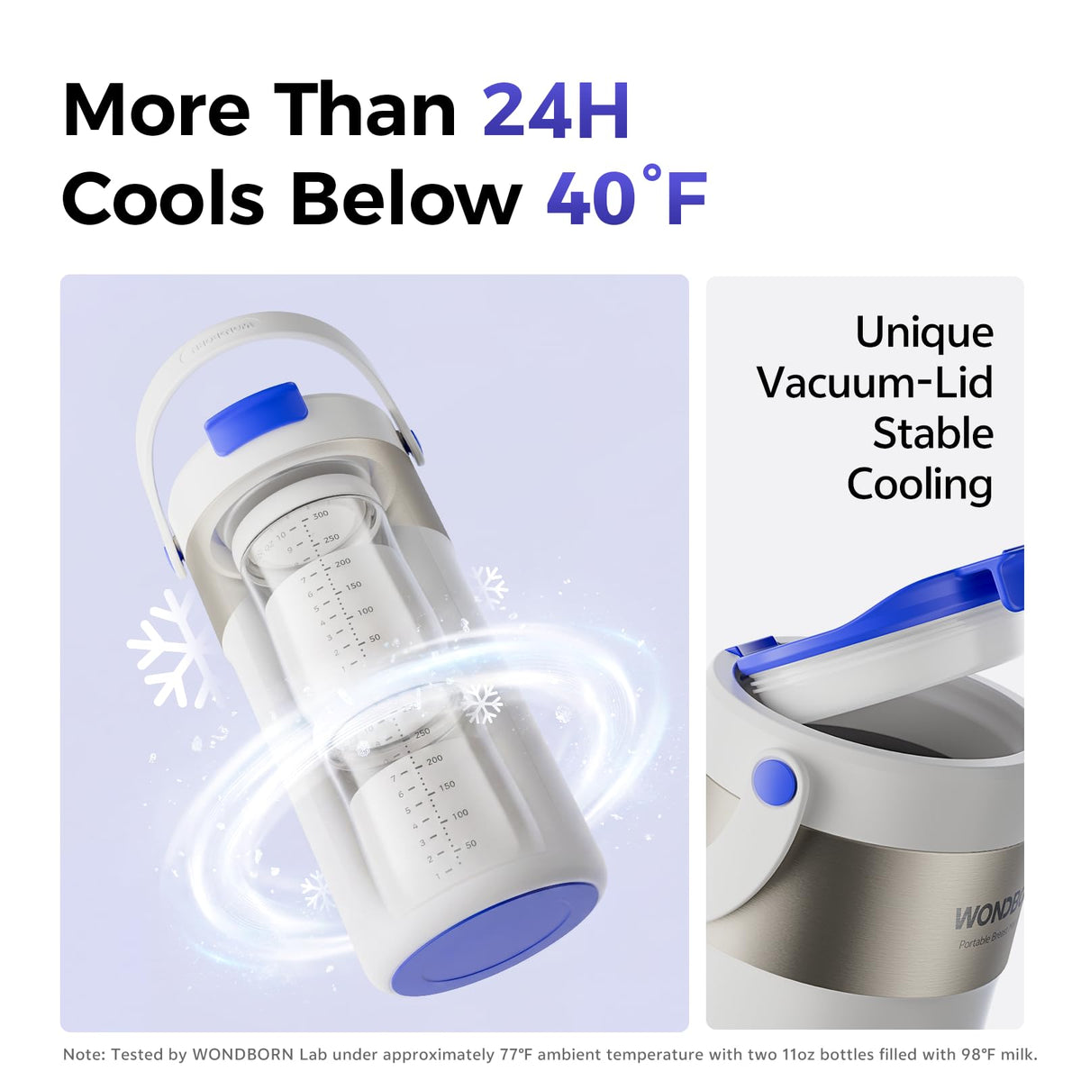 WONDBORN Portable Breast Milk Cooler for Travel