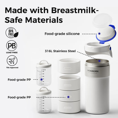 WONDBORN Portable Breast Milk Cooler for Travel