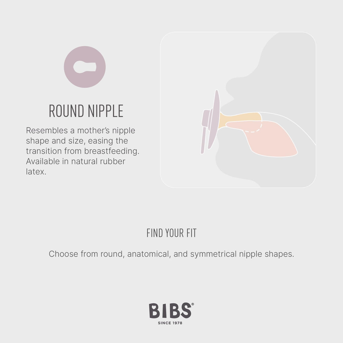 BIBS Colour Natural Rubber Pacifiers 4 Pack