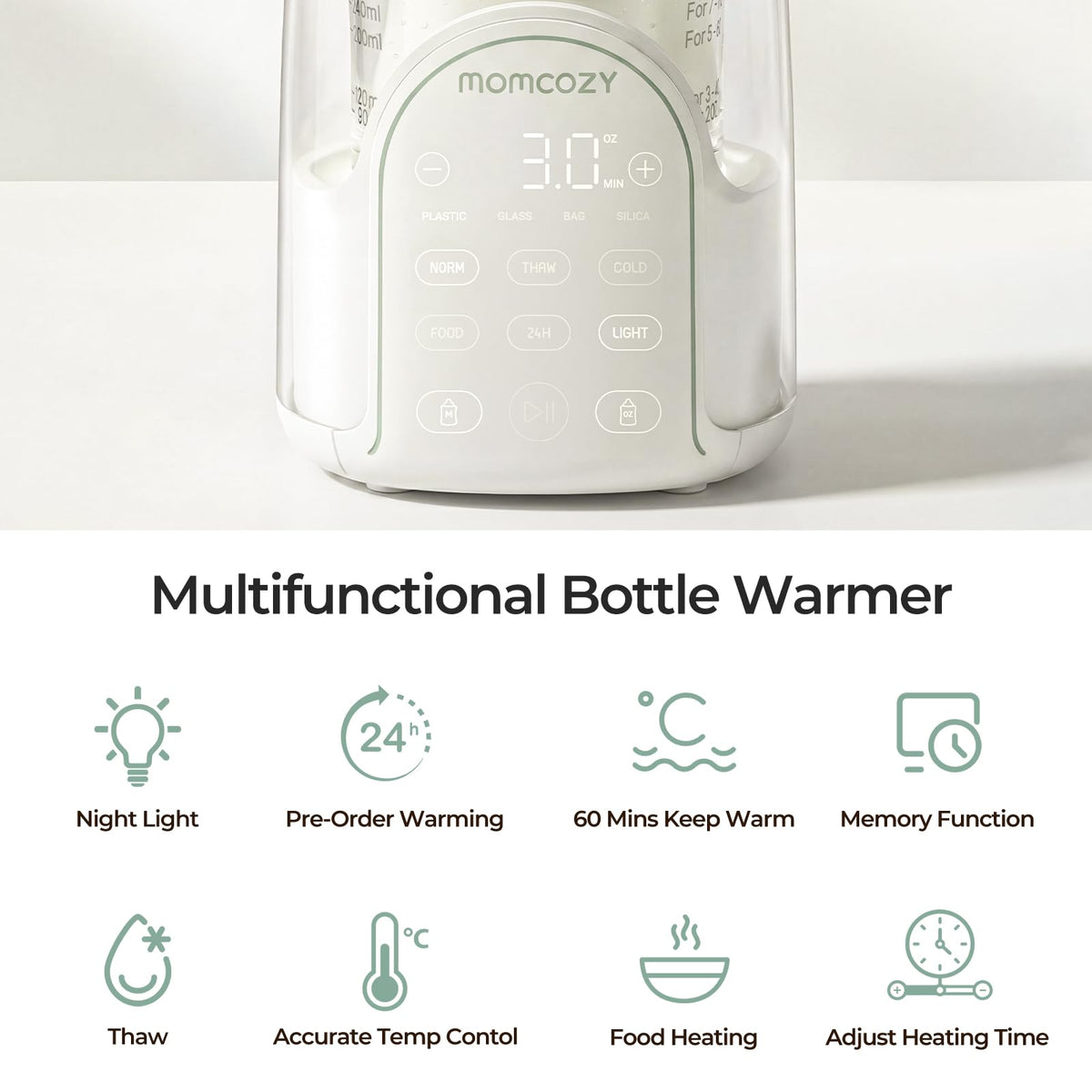 Momcozy NightPro Bottle Warmer With Night Light