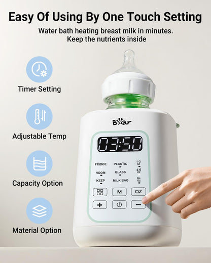 Bear Baby Bottle Warmer for Breast Milk & Formula