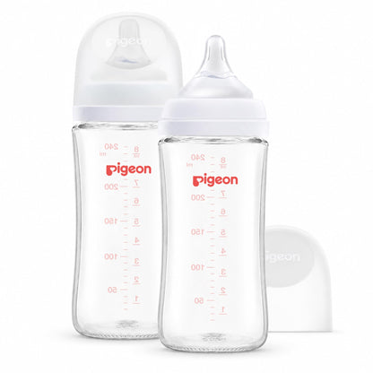 Natural Glass Nursing Bottle for Newborn Baby Feeding