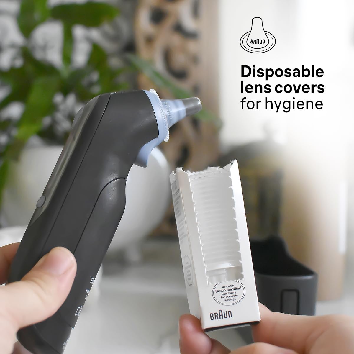 Digital Ear Thermometer With Age Precision Display