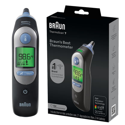 Digital Ear Thermometer With Age Precision Display