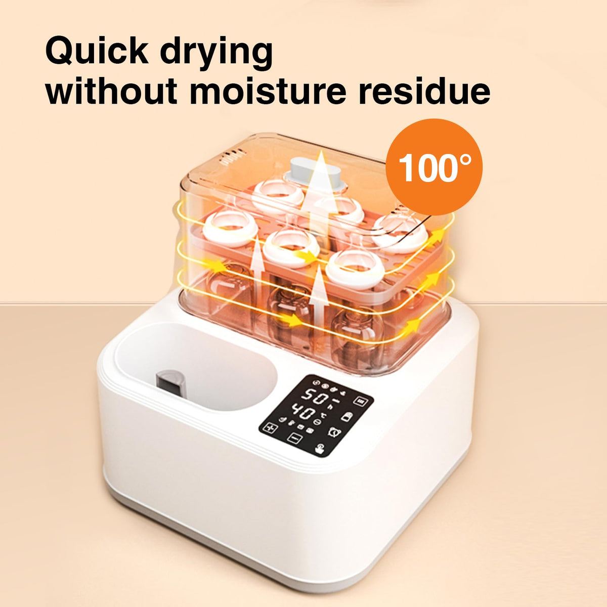 BRBLUERISE 8-in-1 Baby Bottle Warmer & Sterilizer