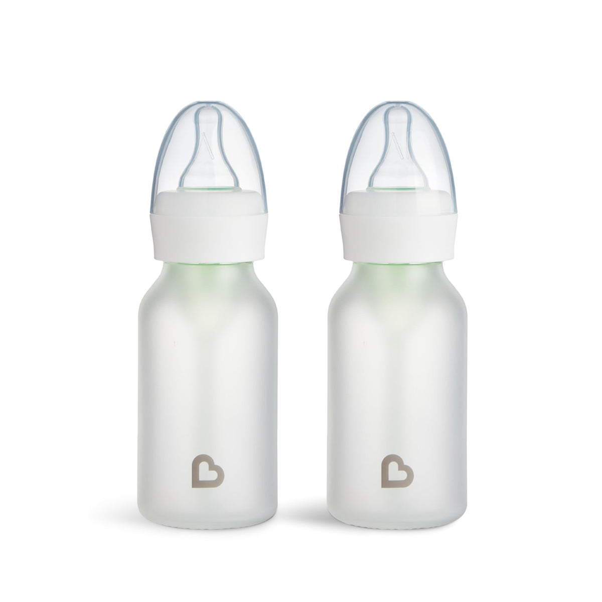 Silicone Coated Glass Baby Bottles With Anti-Colic Nipples