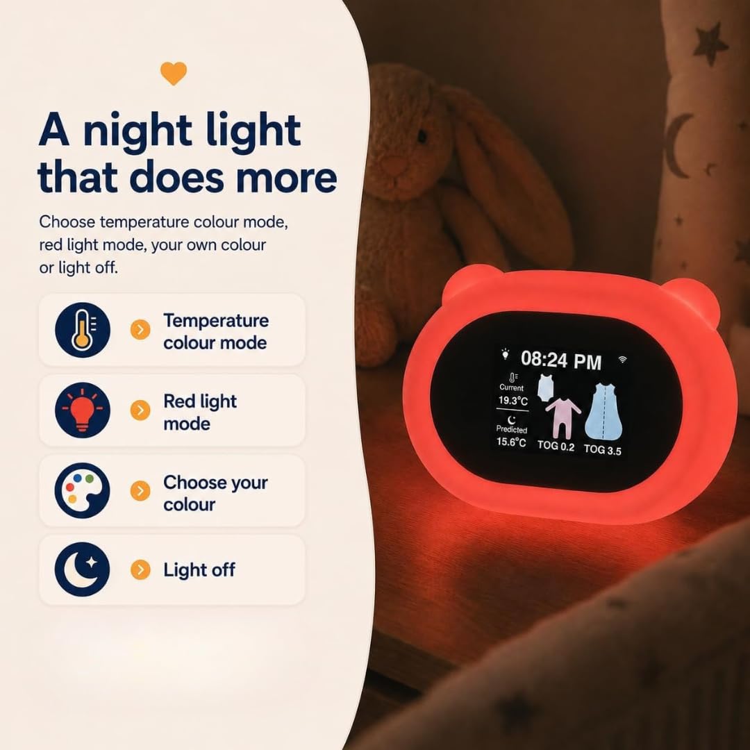 Smart Baby Temperature Monitor With Sleepwear Guide