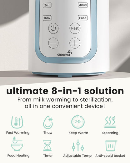 GROWNSY Baby Bottle Warmer for Breast Milk