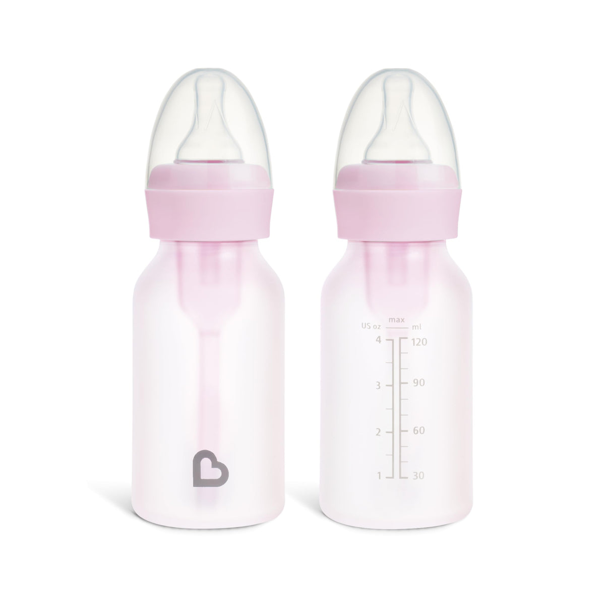 Silicone Coated Glass Baby Bottles With Anti-Colic Nipples