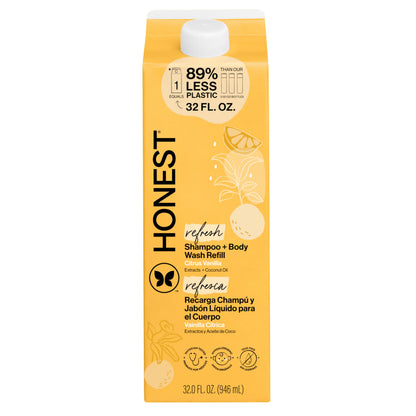 The Honest Company 2-in-1 Cleansing Shampoo + Body Wash | Gentle for Baby | Naturally Derived, Tear-free, Hypoallergenic