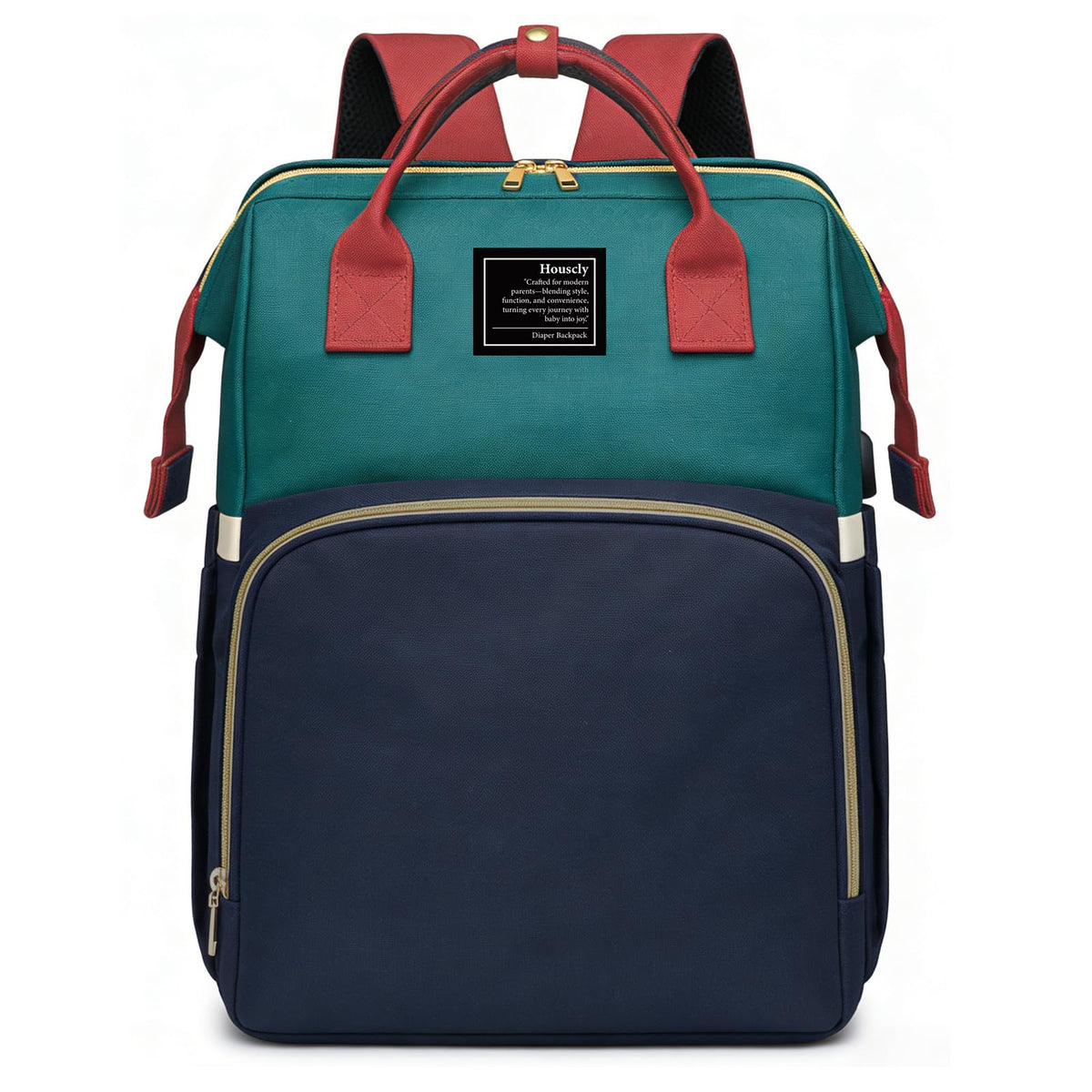 Houscly Diaper Backpack With Changing Station