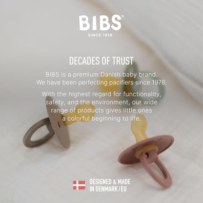 BIBS Colour Natural Rubber Pacifiers 4 Pack