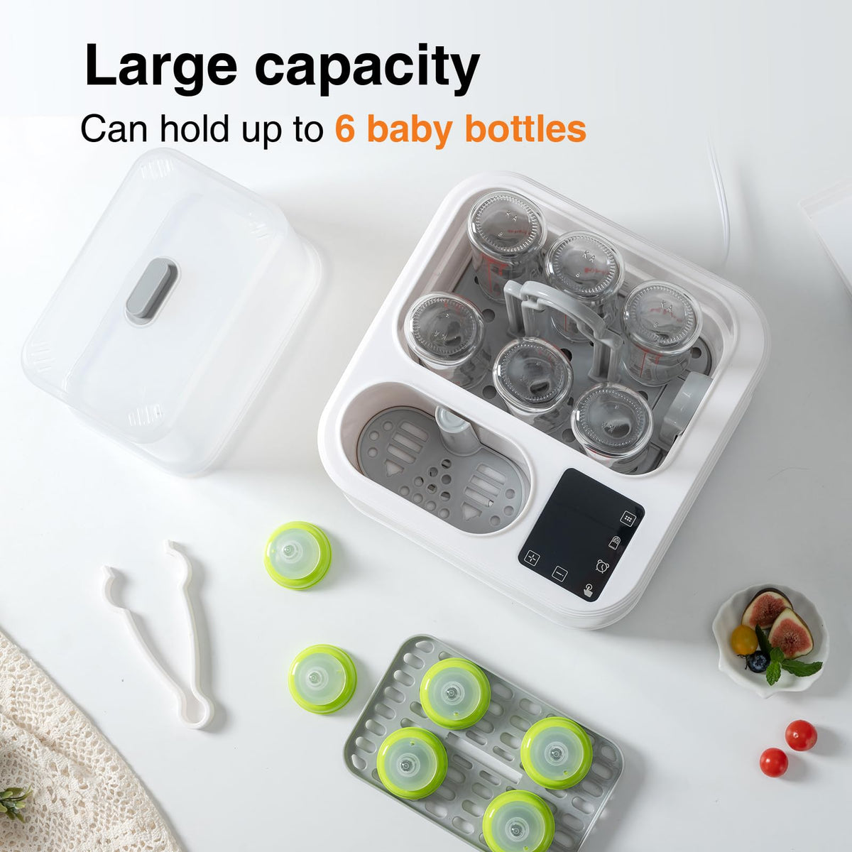 BRBLUERISE 8-in-1 Baby Bottle Warmer & Sterilizer