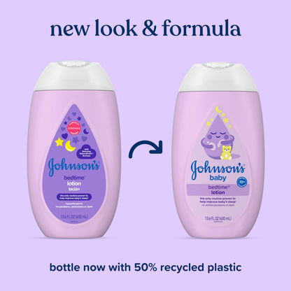 Johnson's Baby Moisturizing Bedtime Baby Body Lotion with Coconut Oil & Relaxing NaturalCalm Aromas