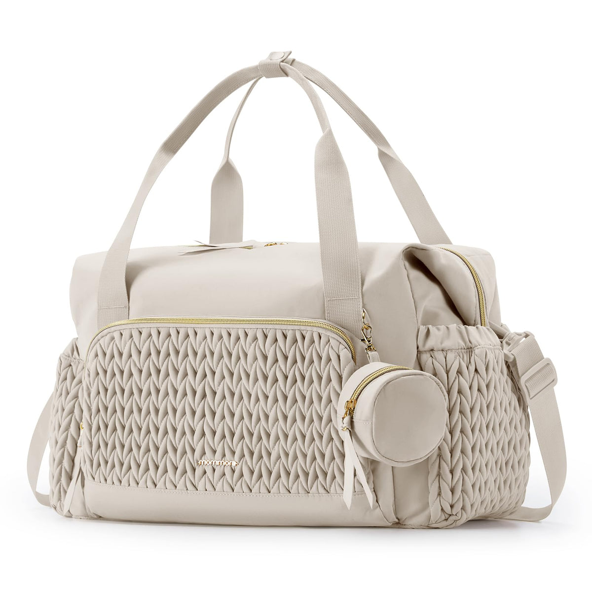 Large Diaper Bag Tote With Pacifier Case